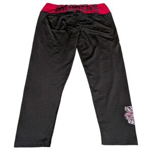 Colosseum Athletics Leggings Womens M Black Wisconsin Badgers Crop Bucky Badger